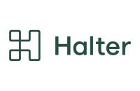 Halter logo landscape Dark green